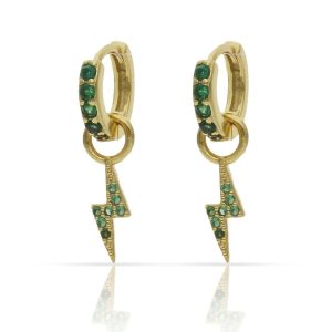 Aros plata chapada oro rayo – 3mm