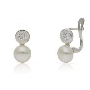 Pendientes plata 925mm perlas
