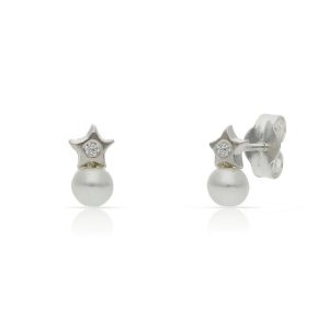 Pendientes plata 925mm perlas