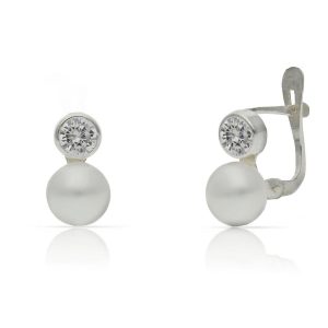 Pendientes plata 925mm perlas