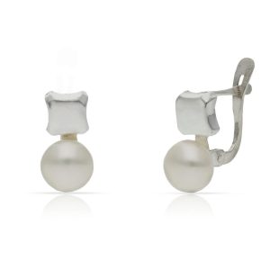Pendientes plata 925mm perlas