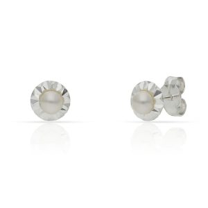 Pendientes plata 925mm perlas – 6mm