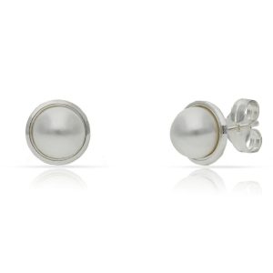 Pendientes plata 925mm perlas – 7.50mm