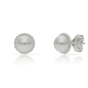 Pendientes plata 925mm perlas – 7.50mm