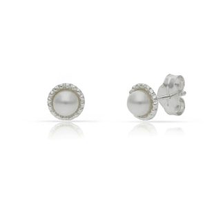 Pendientes plata 925mm perlas – 5.50mm