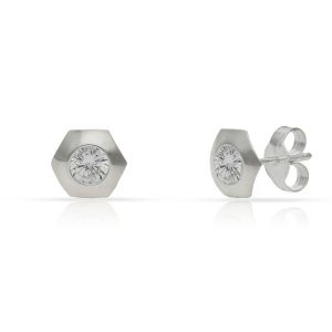 Pendientes plata 925mm circonitas – 7mm
