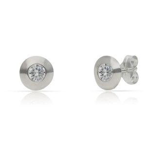 Pendientes plata 925mm circonitas – 7mm