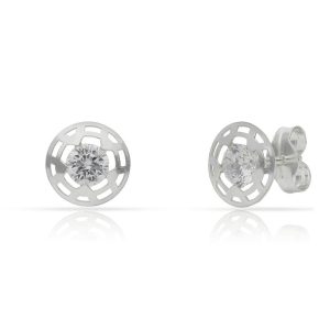 Pendientes plata 925mm circonitas – 8mm