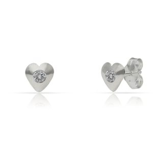 Pendientes plata 925mm corazones circonitas – 6x6mm