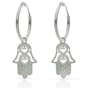 Aros plata 925mm mano de fatima – 12mm