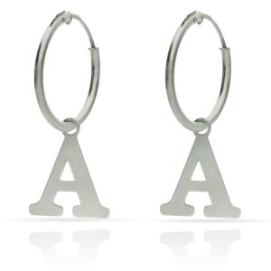 Aros plata 925mm letra – 12mm