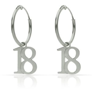 Aros plata 925mm numeros – 12mm