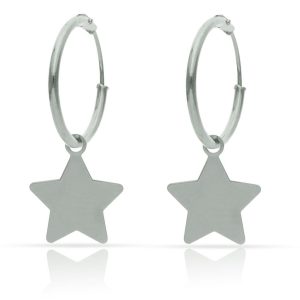 Aros plata 925mm estrella – 12mm