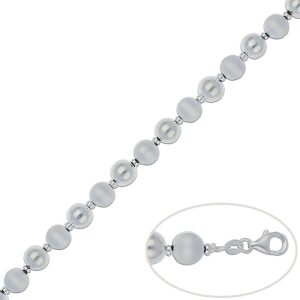 Pulsera plata 925mm bolas – 8mm