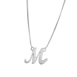 Gargantilla plata 925mm letra inglesa