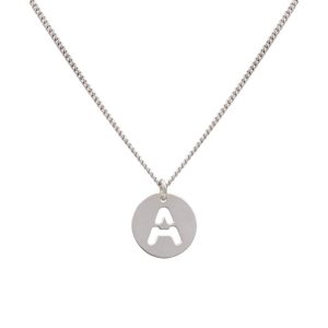 Gargantilla plata 925mm letra calada – 12mm