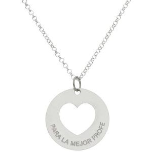 Gargantilla plata 925mm corazón – 20mm