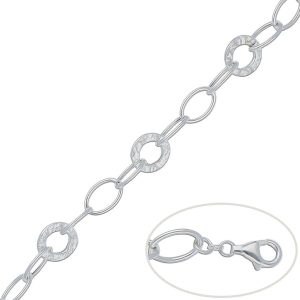 Pulsera plata 925mm eslabones