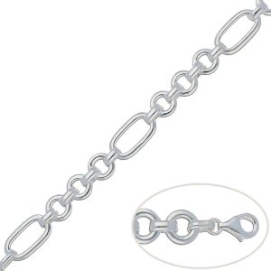 Pulsera plata 925mm eslabones