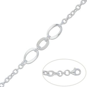 Pulsera eslabones plata 925mm