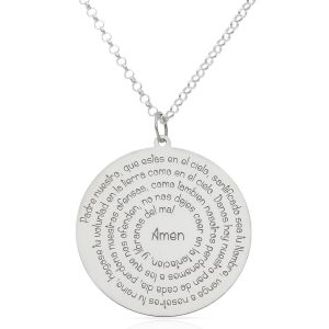 Gargantilla plata 925mm padrenuestro – 30mm