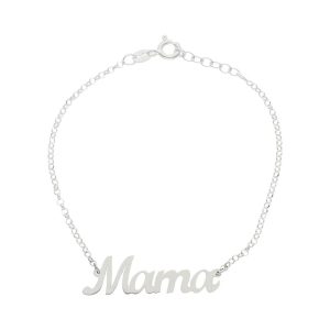 Pulsera plata 925mm nombre mediano