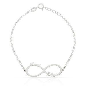Pulsera plata 925mm infinito