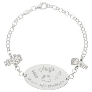 Pulsera plata 925mm mejor profe