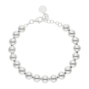 Pulsera plata 925mm bolas – 8mm ** agotado temporalmente**