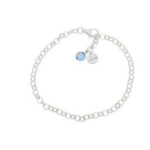 Pulsera mi historia plata 925mm – azul