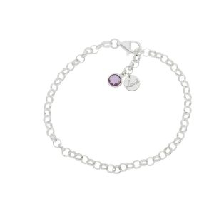 Pulsera mi historia plata 925mm – lila