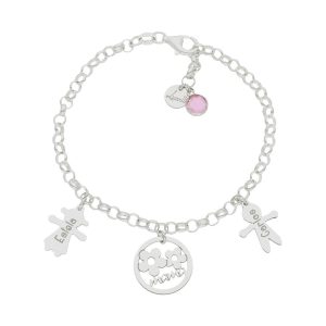 Pulsera mi historia plata 925mm mama