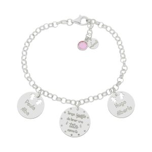 Pulsera mi historia plata 925mm tita