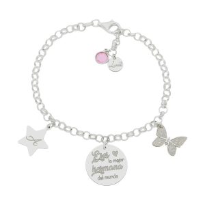 Pulsera mi historia plata 925mm hermana