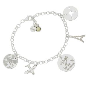 Pulsera mi historia plata 925mm mi mundo