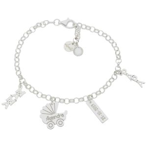 Pulsera mi historia plata 925mm nacimiento