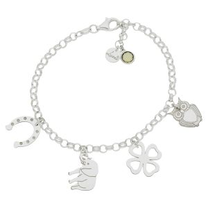 Pulsera mi historia plata 925mm de la suerte