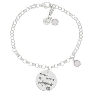 Pulsera mi historia plata 925mm mi amiga