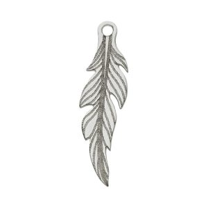 Mi historia – abalorio plata 925mm pluma