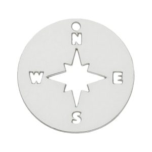 Mi historia – abalorio plata 925mm rosa vientos