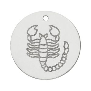 Mi historia – abalorio plata 925mm horoscopo escorpio