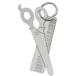 Mi historia – abalorio plata 925mm tijeras + peine