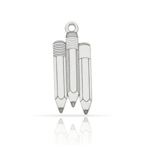Mi historia – abalorio plata 925mm lapices
