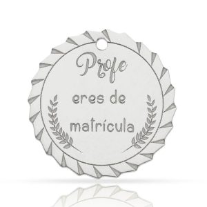 Mi historia – abalorio profe matricula plata 925mm