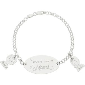 Pulsera plata 925mm mejor mama