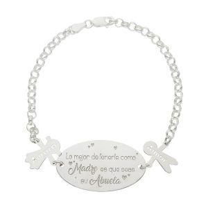 Pulsera plata 925mm mejor abuela