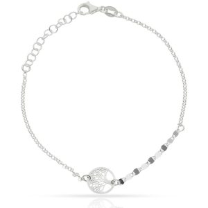 Pulsera plata 925mm arbol de la vida