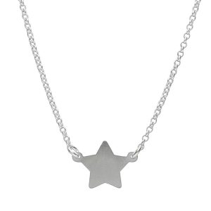Gargantilla plata 925mm estrella