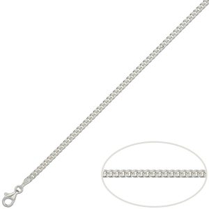 Cadena plata 925mm barbada – 3mm