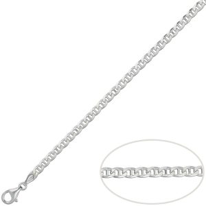 Cadena plata 925m ancla – 4mm